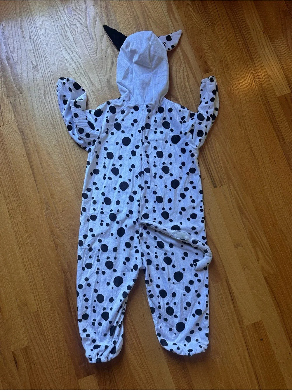 Kids Dalmatian Dog Halloween Costume Hooded One Piece Kids size small